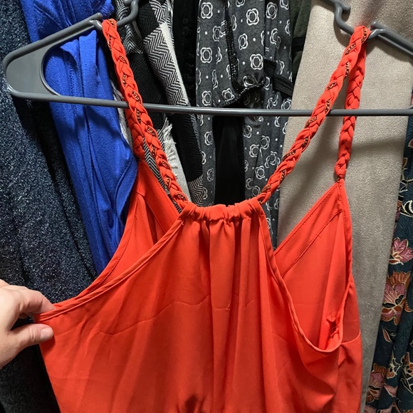 Orange and gold Bebe top - Picture 1 of 4